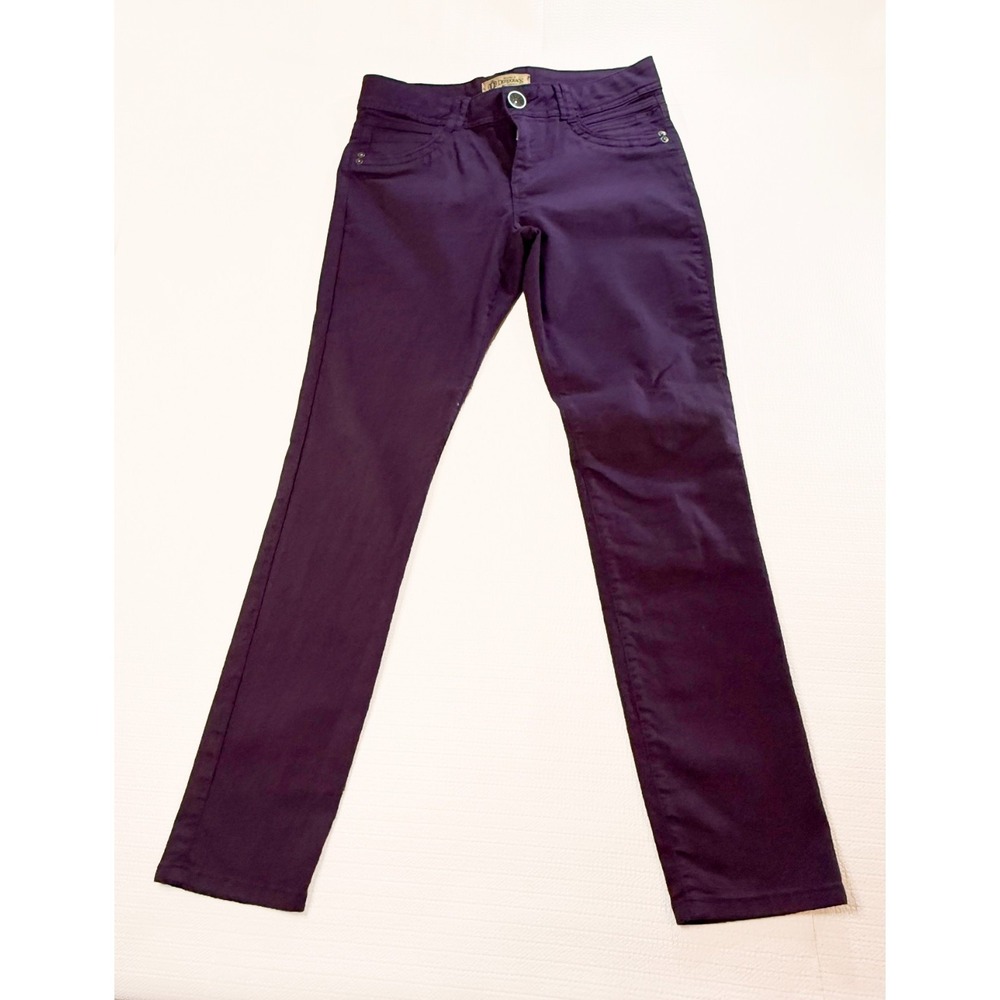Democracy Jagging Pants Womens 10 Purple Plum Stretch Skinny Denim Y2K Casual